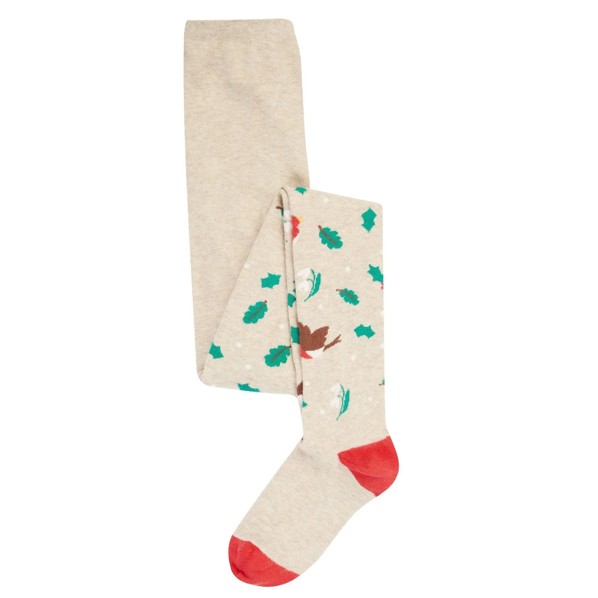 Frugi Norah Infant 2 Pack Tights Red Robin