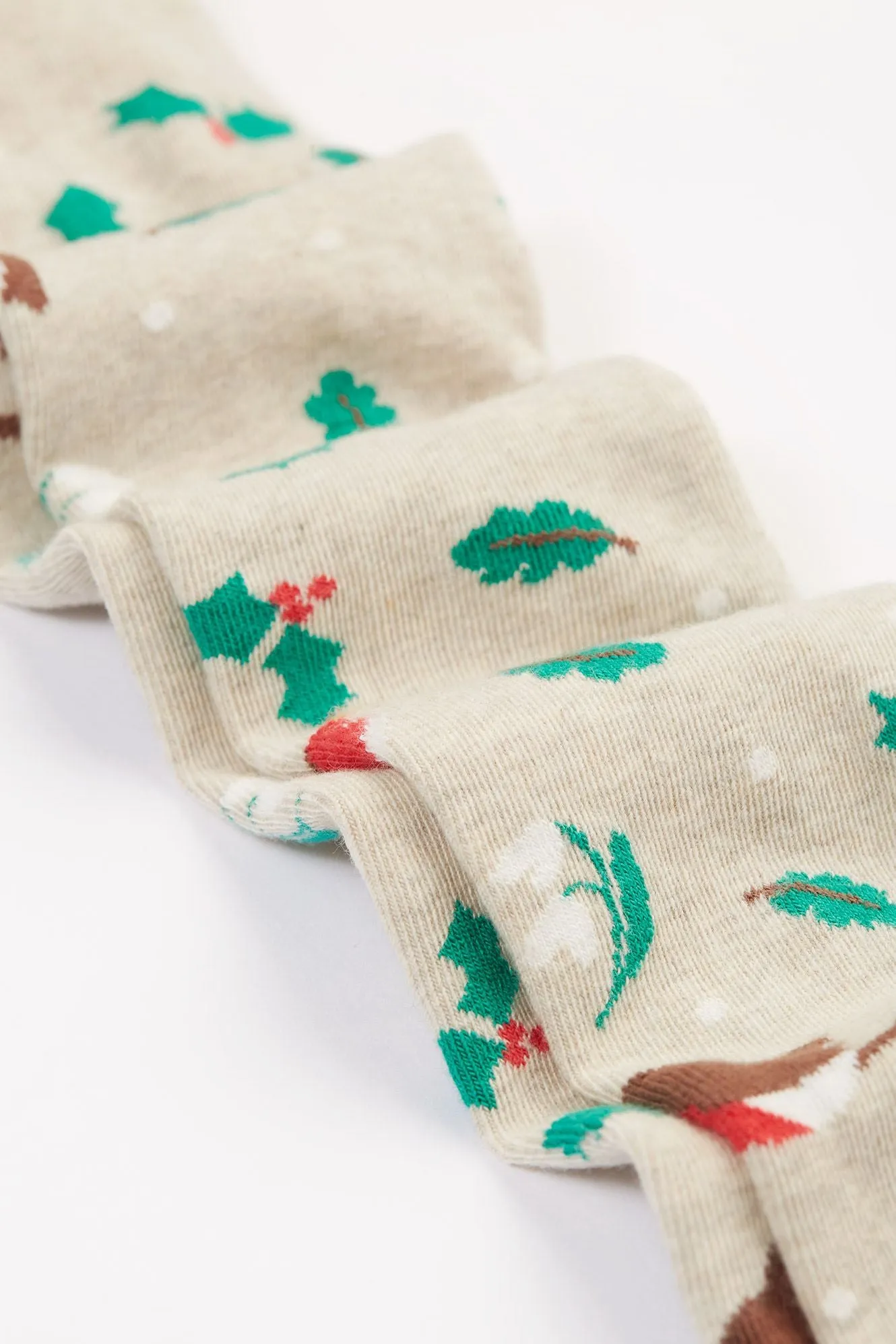 Frugi Norah Infant 2 Pack Tights Red Robin