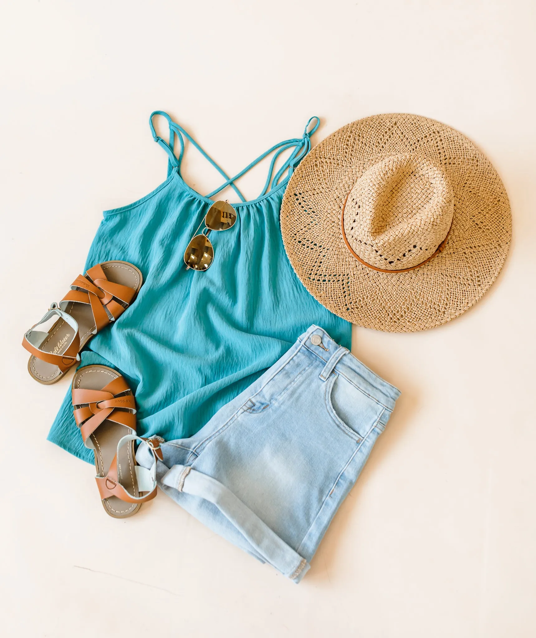 Gabbi Tank - Teal