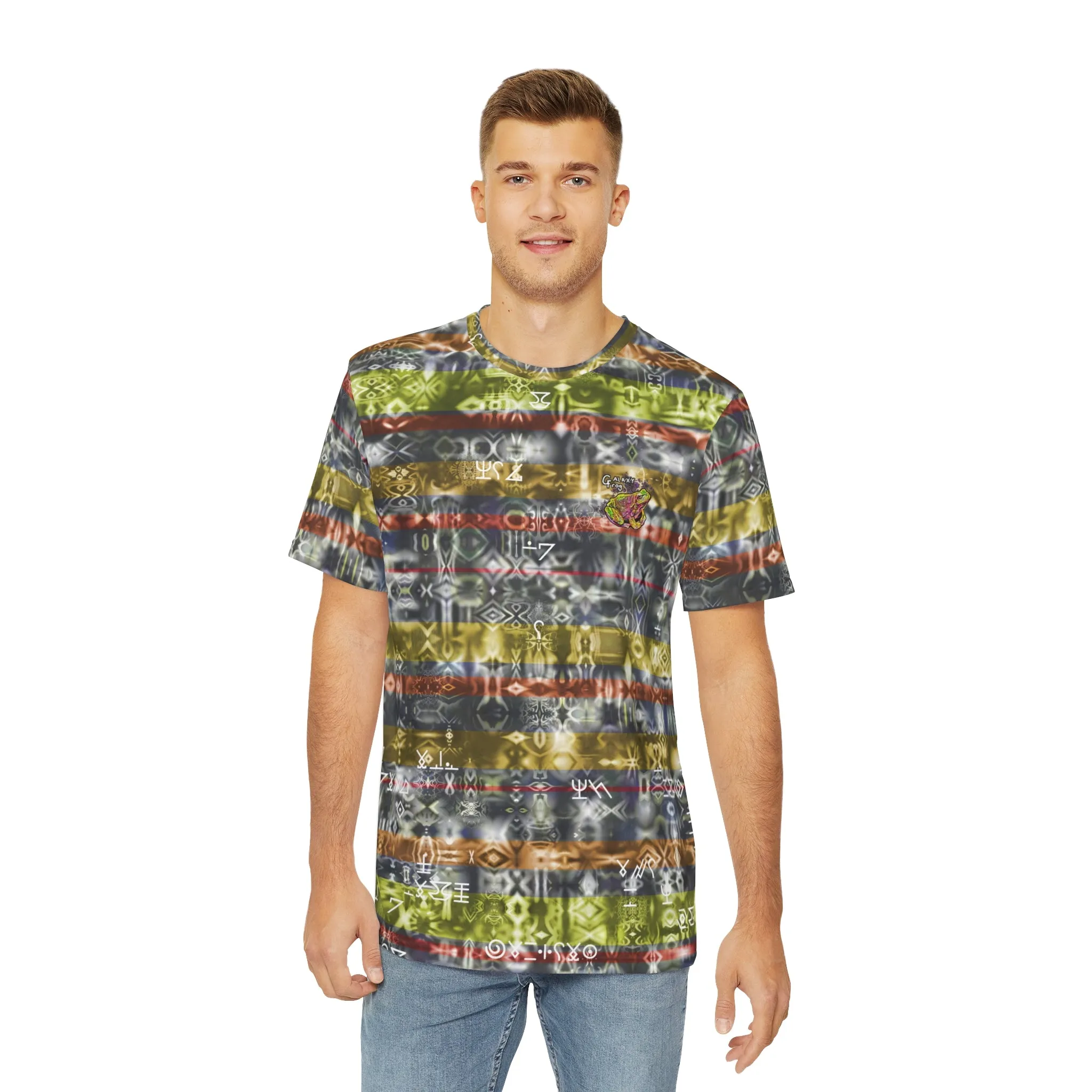 Galaxy Frog Fractal Cymagic cymatics Art Men's Tee (AOP) 0005