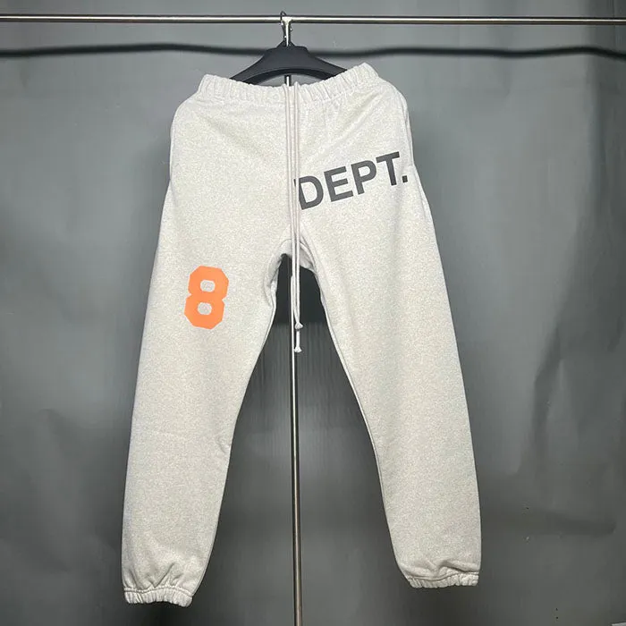 GALLERY DEPT. Grey Deep Logo Cotton Blend Joggers