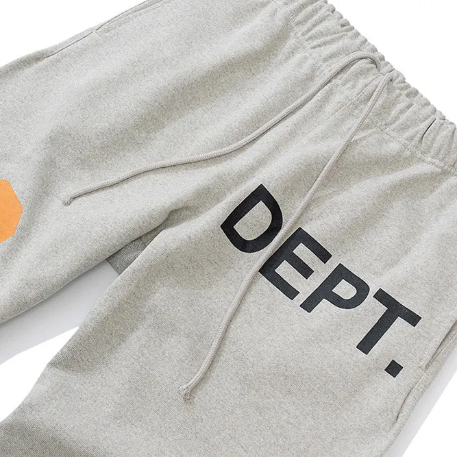 GALLERY DEPT. Grey Deep Logo Cotton Blend Joggers