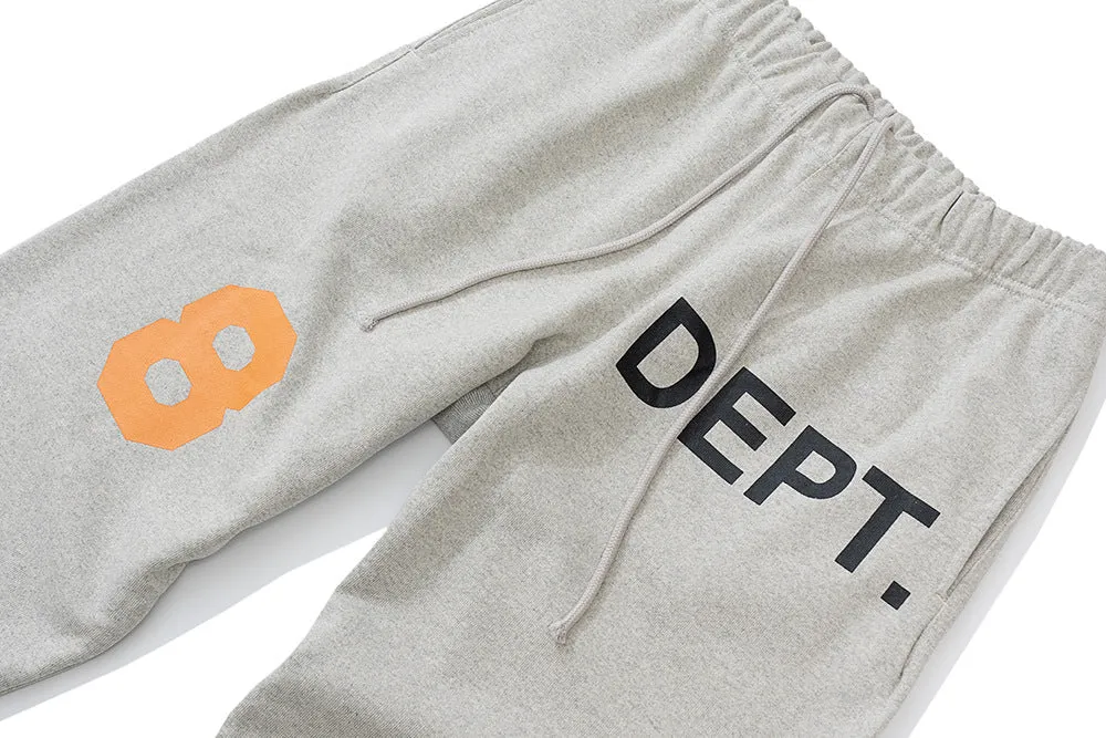 GALLERY DEPT. Grey Deep Logo Cotton Blend Joggers