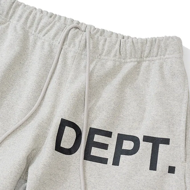 GALLERY DEPT. Grey Deep Logo Cotton Blend Joggers
