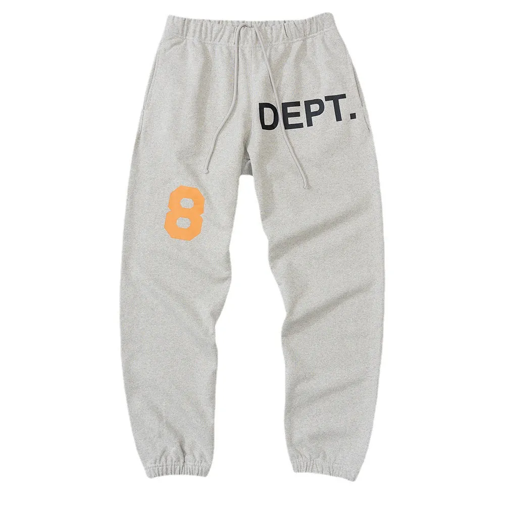 GALLERY DEPT. Grey Deep Logo Cotton Blend Joggers