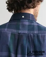 Gant Mens Check shirt Dusty Navy