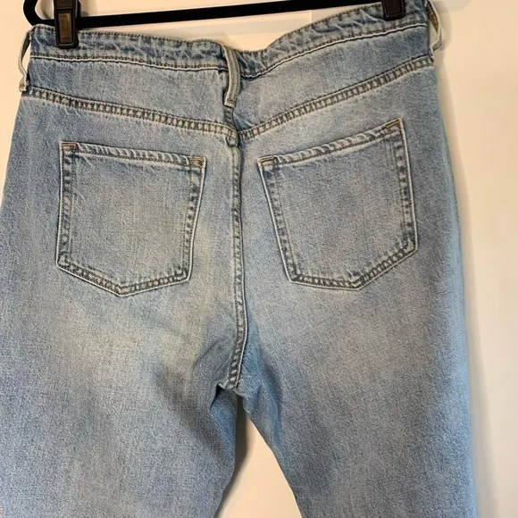 GAP Vintage High Rise Raw Hem Jeans Size 10