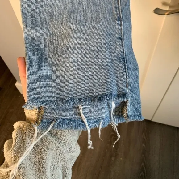 GAP Vintage High Rise Raw Hem Jeans Size 10
