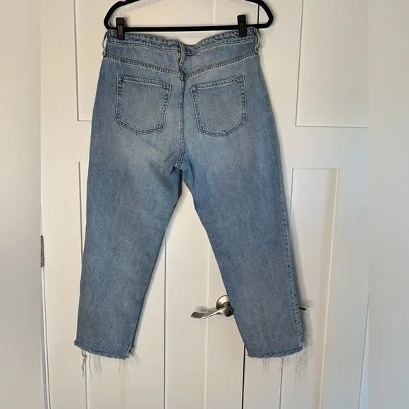GAP Vintage High Rise Raw Hem Jeans Size 10