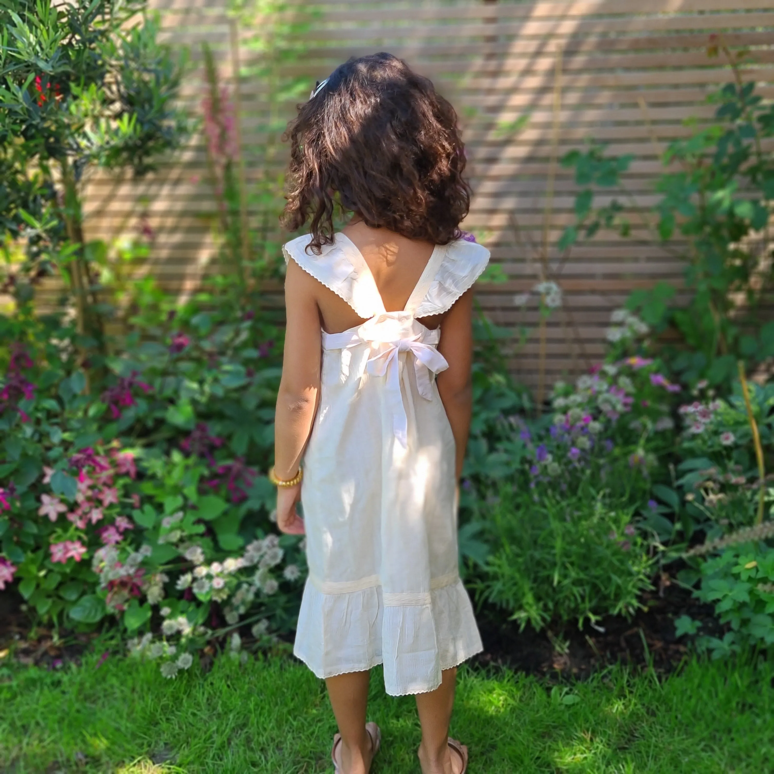 Girls Amy Pink Petal Dress