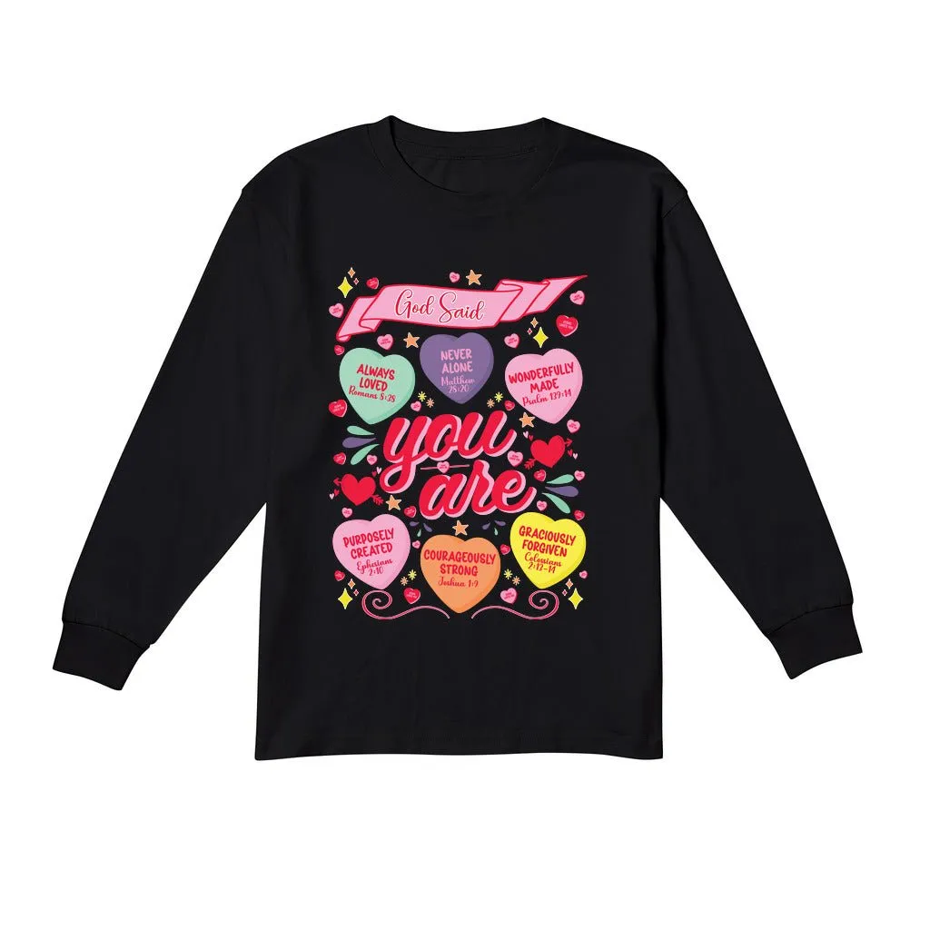 God Said You Are | Youth Long Sleeve T-shirt