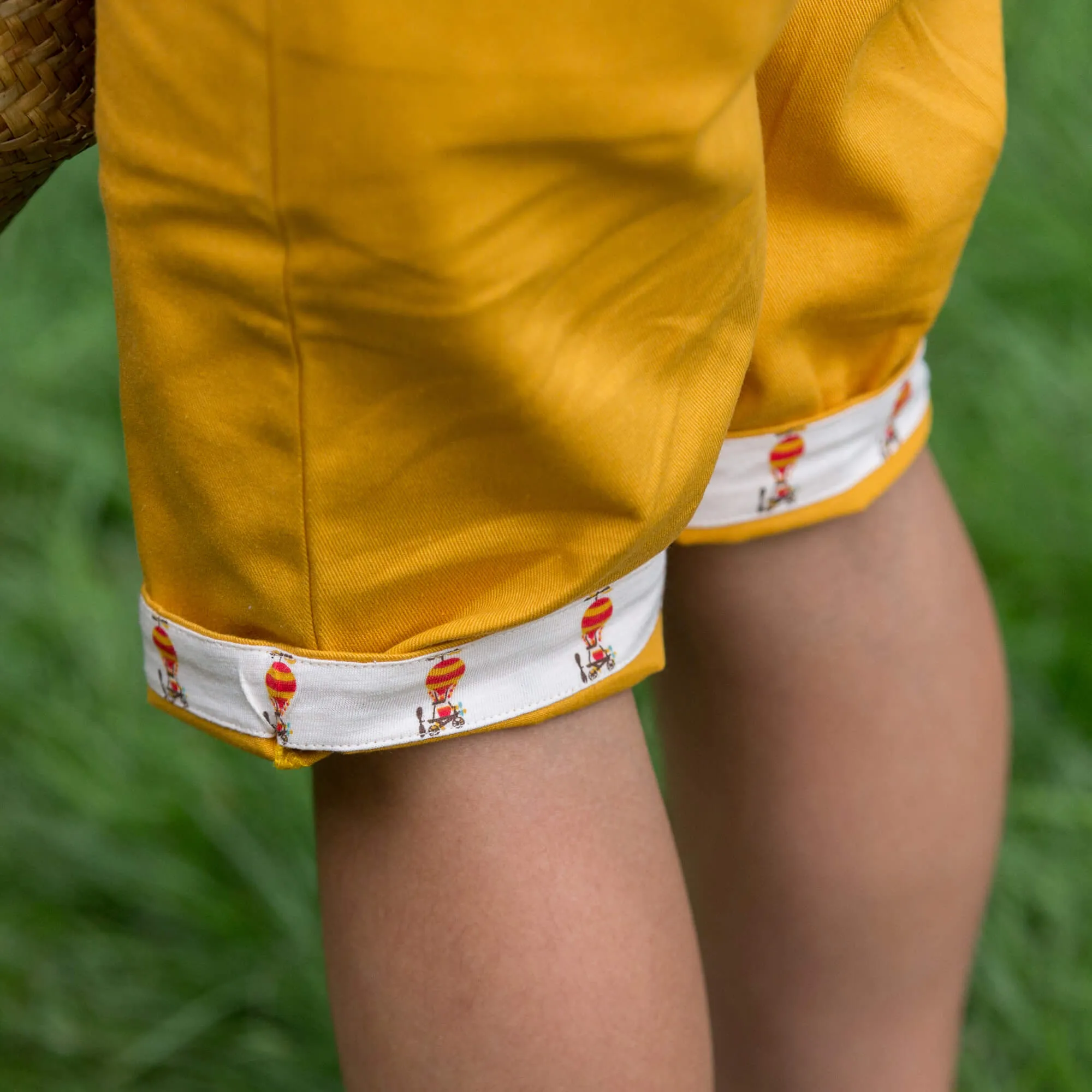 Gold Twill Sunshine Shorts