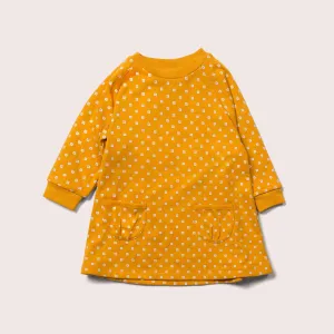Golden Flowers Snuggle Pocket Dress