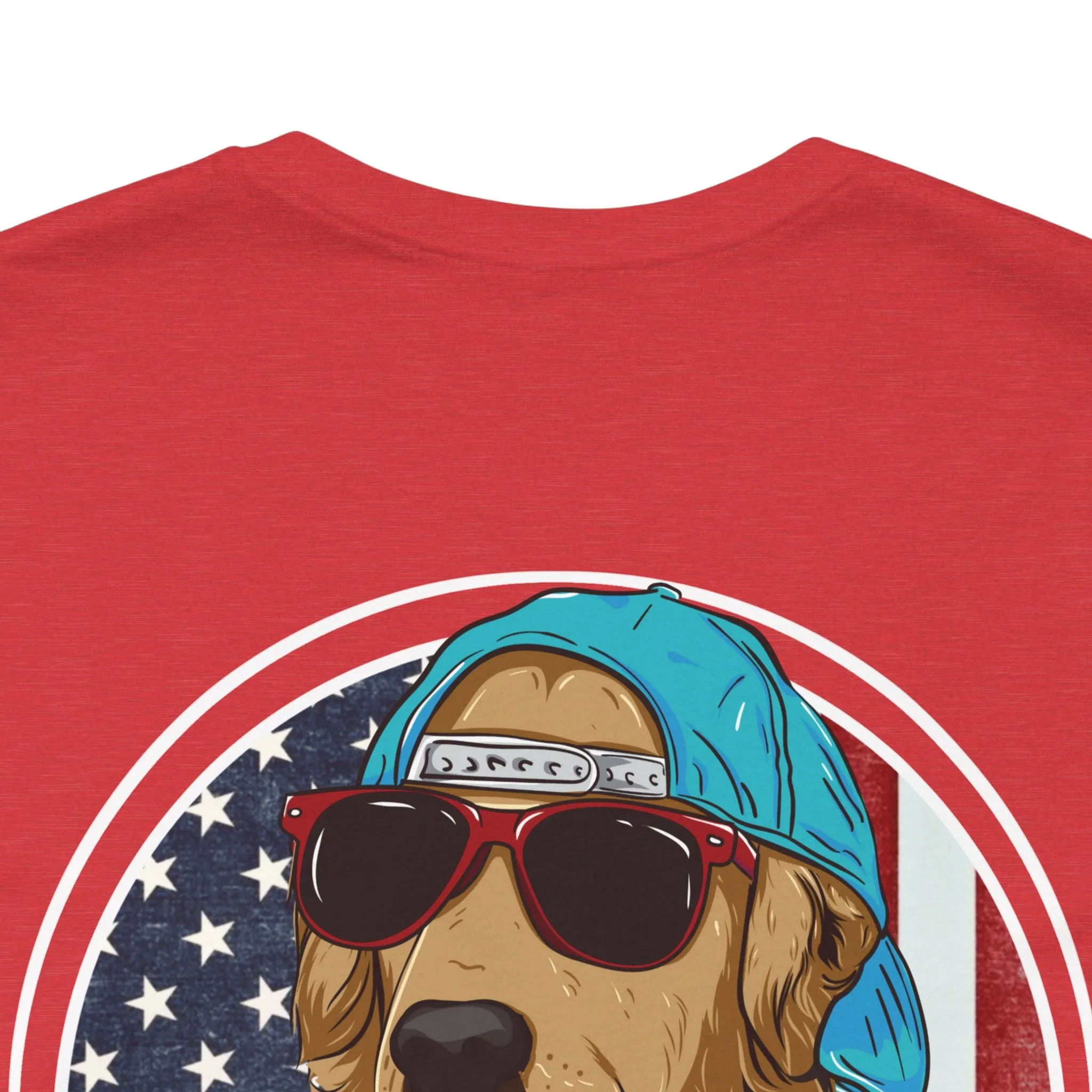 Golden Retriever "Born in the USA" Tee