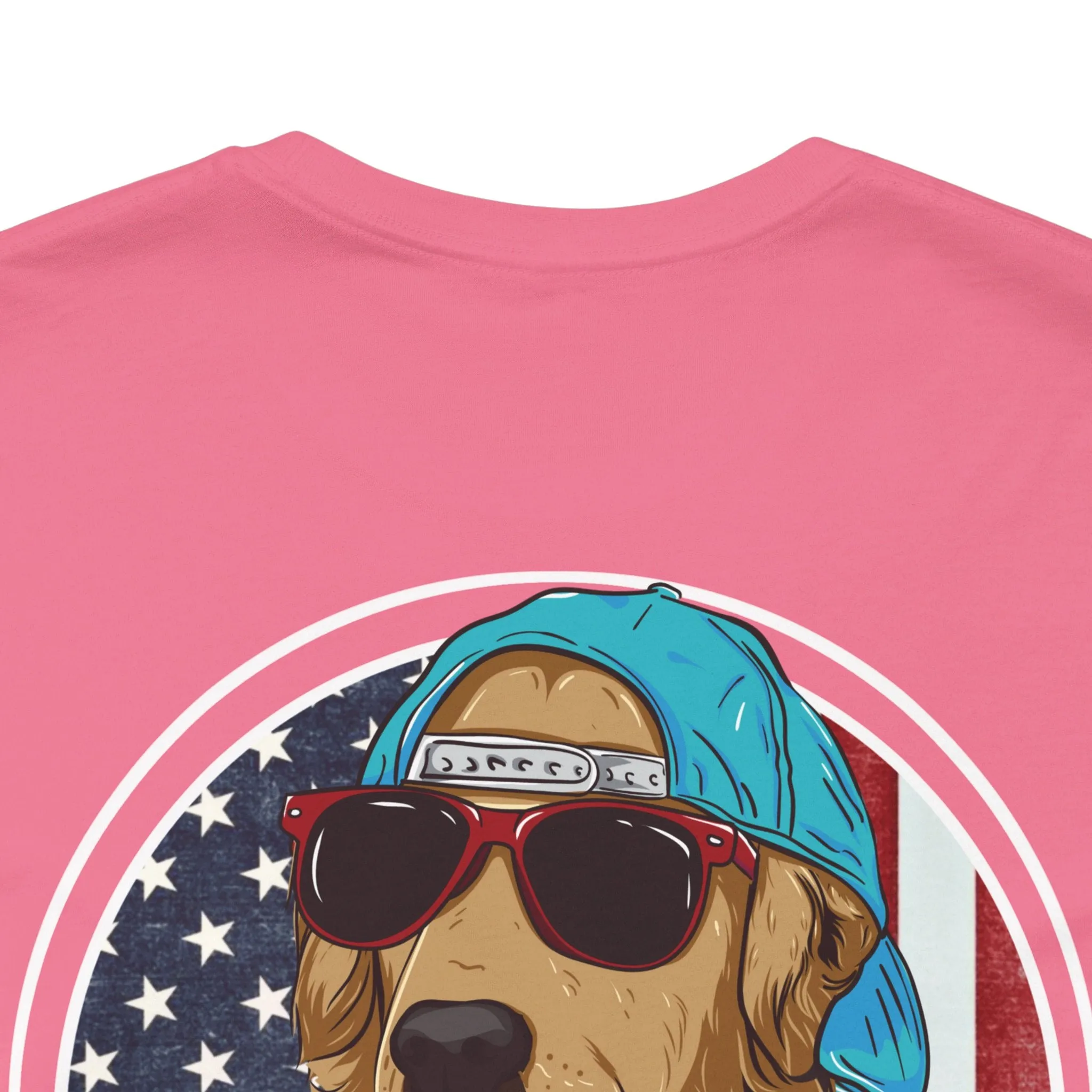Golden Retriever "Born in the USA" Tee