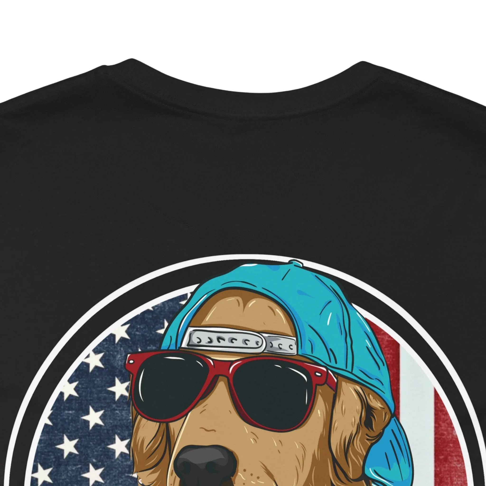 Golden Retriever "Born in the USA" Tee
