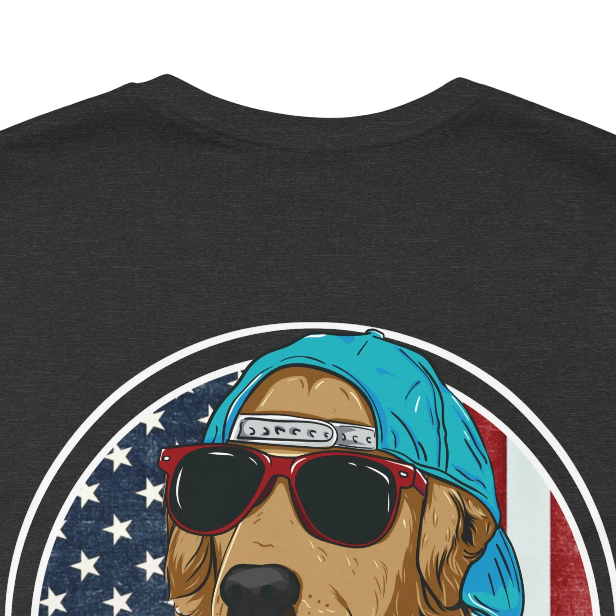 Golden Retriever "Born in the USA" Tee