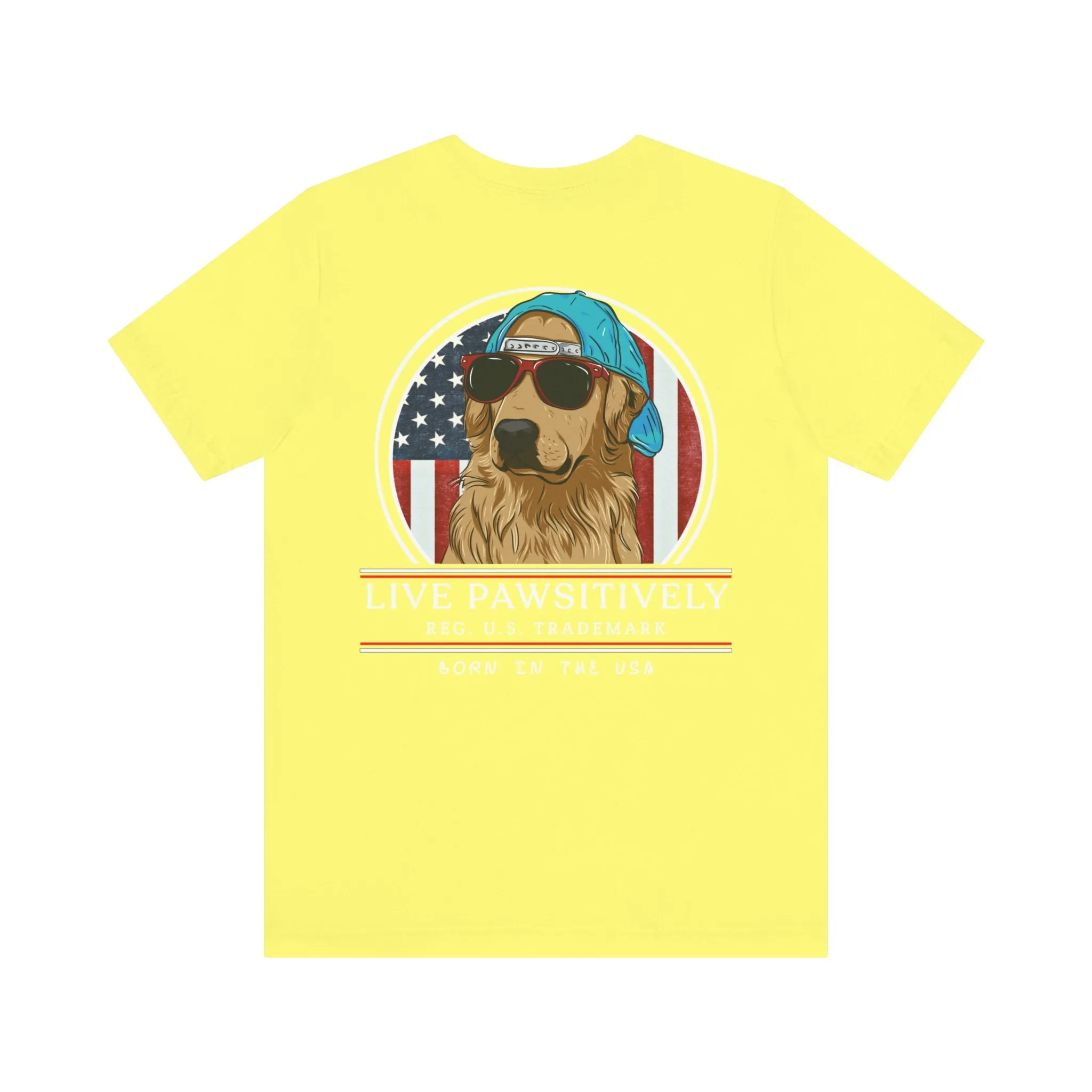 Golden Retriever "Born in the USA" Tee