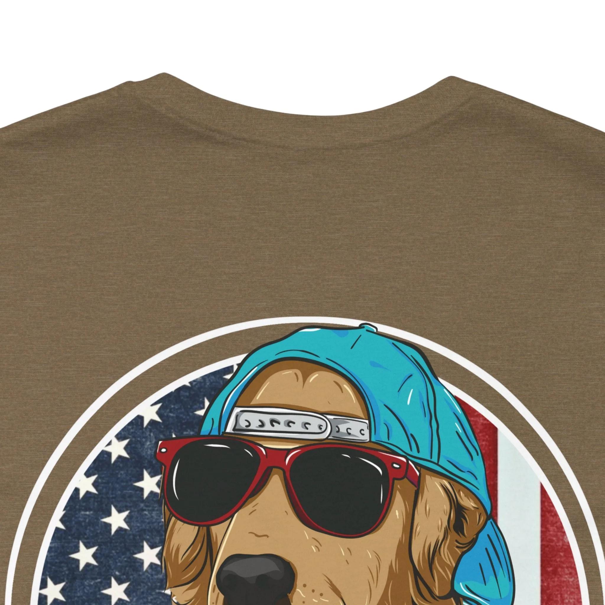 Golden Retriever "Born in the USA" Tee