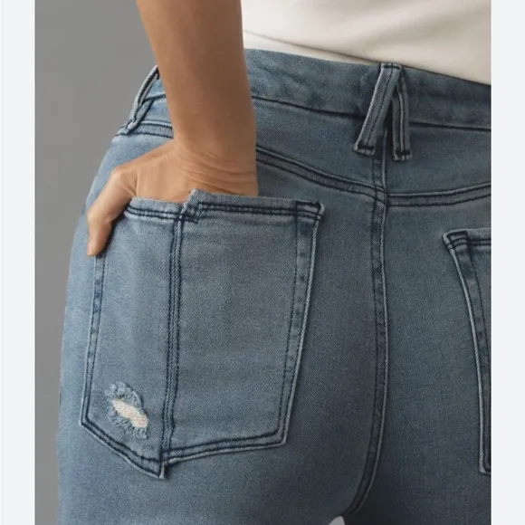 GOOD AMERICAN Good Straight Split Pocket Jeans