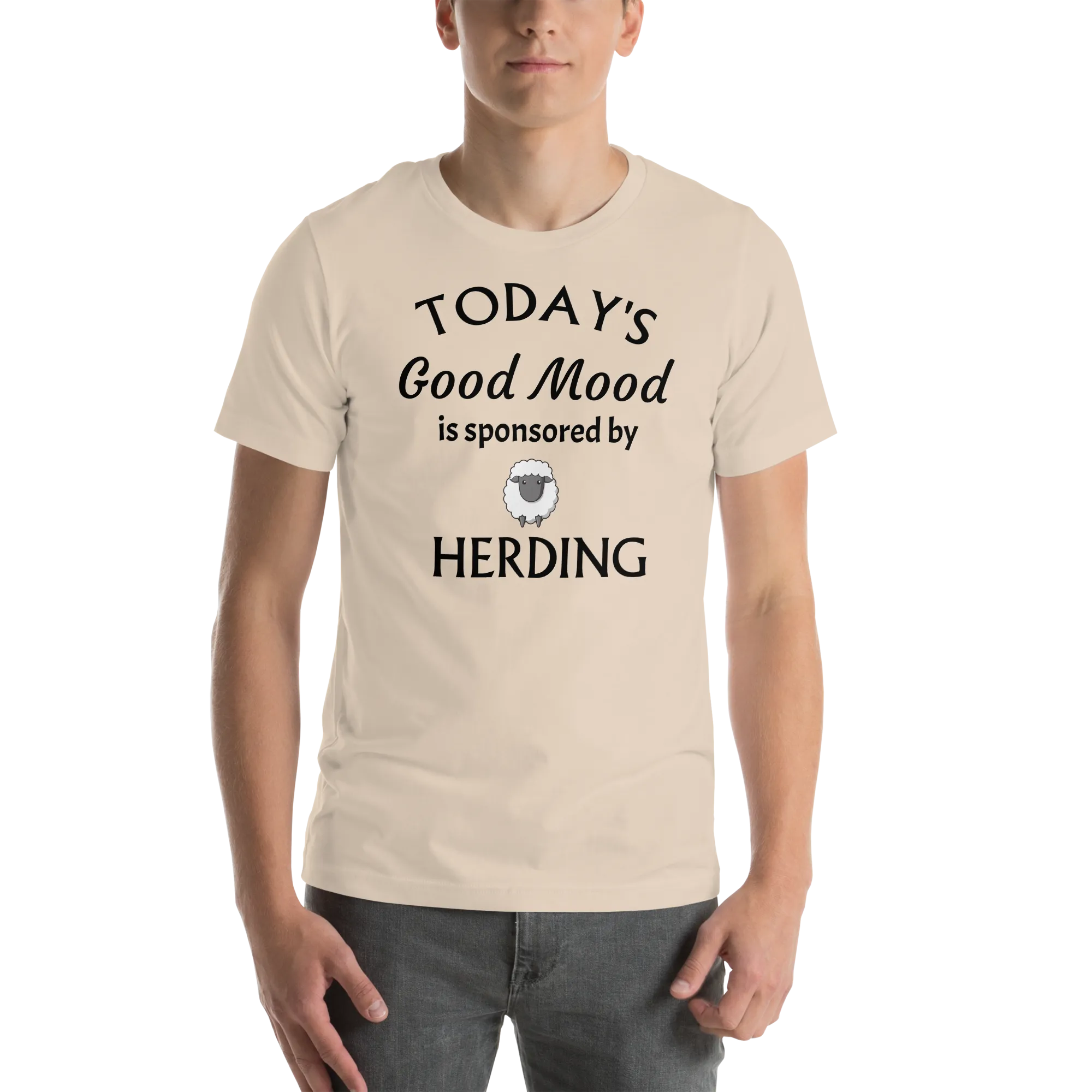 Good Mood by Sheep Herding T-Shirts - Light