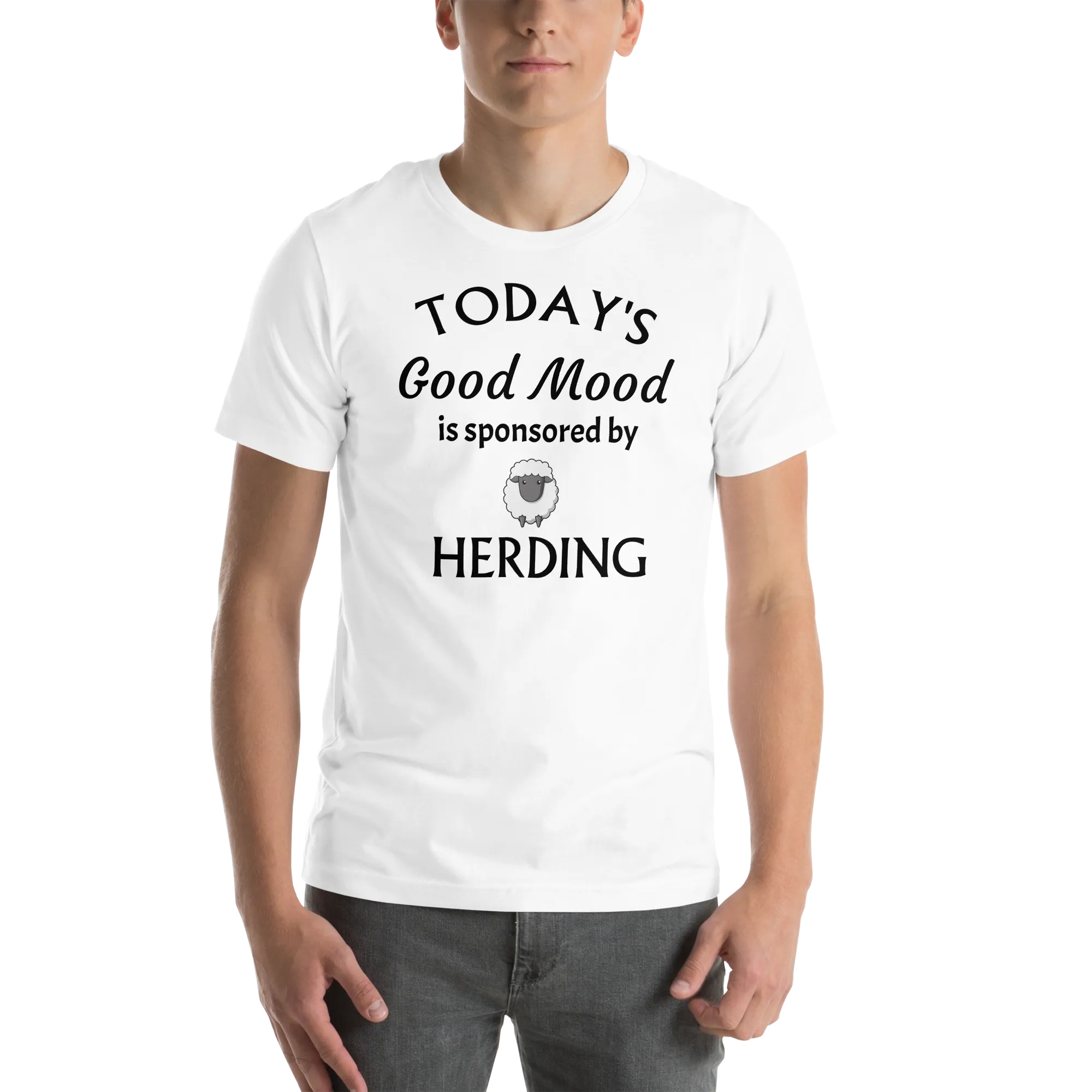 Good Mood by Sheep Herding T-Shirts - Light