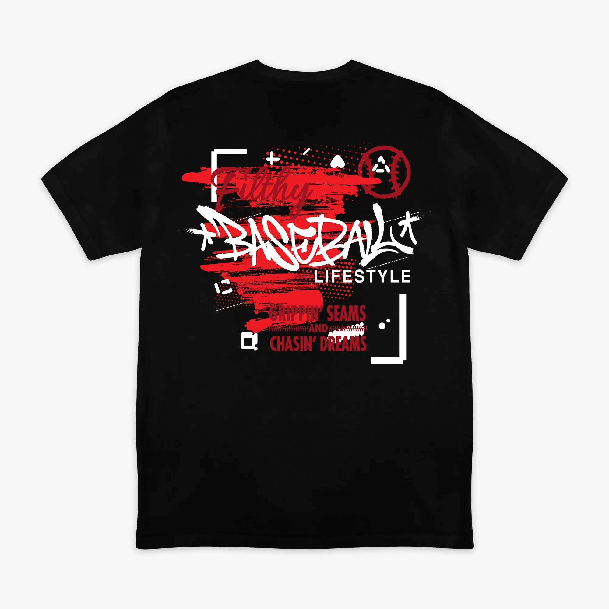 Graffiti Tee - Black/Red