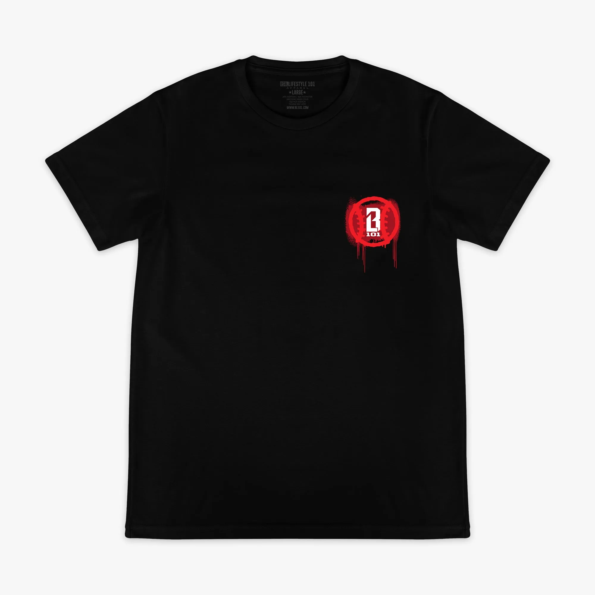 Graffiti Tee - Black/Red