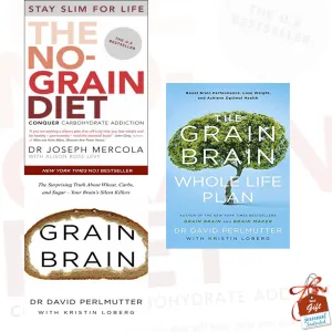 Grain Brain Whole Life Plan, The No-Grain Diet and Grain Brain 3 Books Collection Set