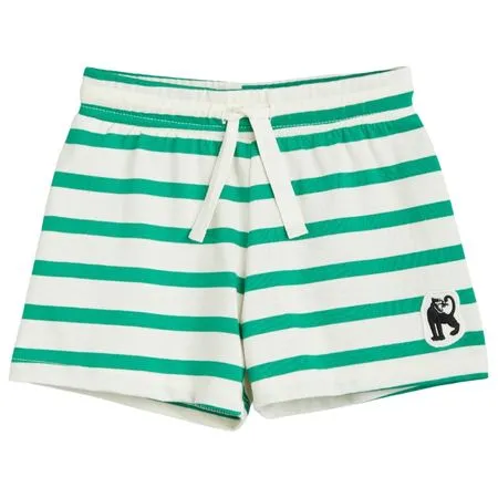 Green Stripe Panther Shorts