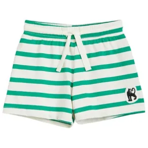 Green Stripe Panther Shorts