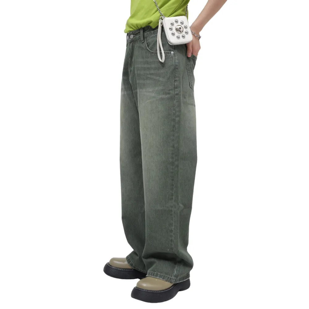 Green Washed Jeans