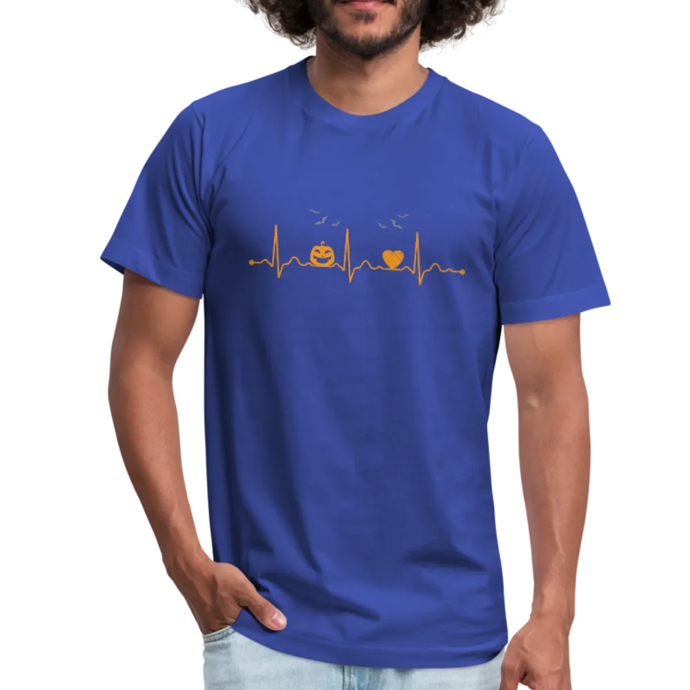 Halloween Heartbeat Men's Jersey T-Shirt