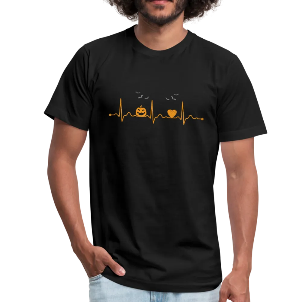 Halloween Heartbeat Men's Jersey T-Shirt
