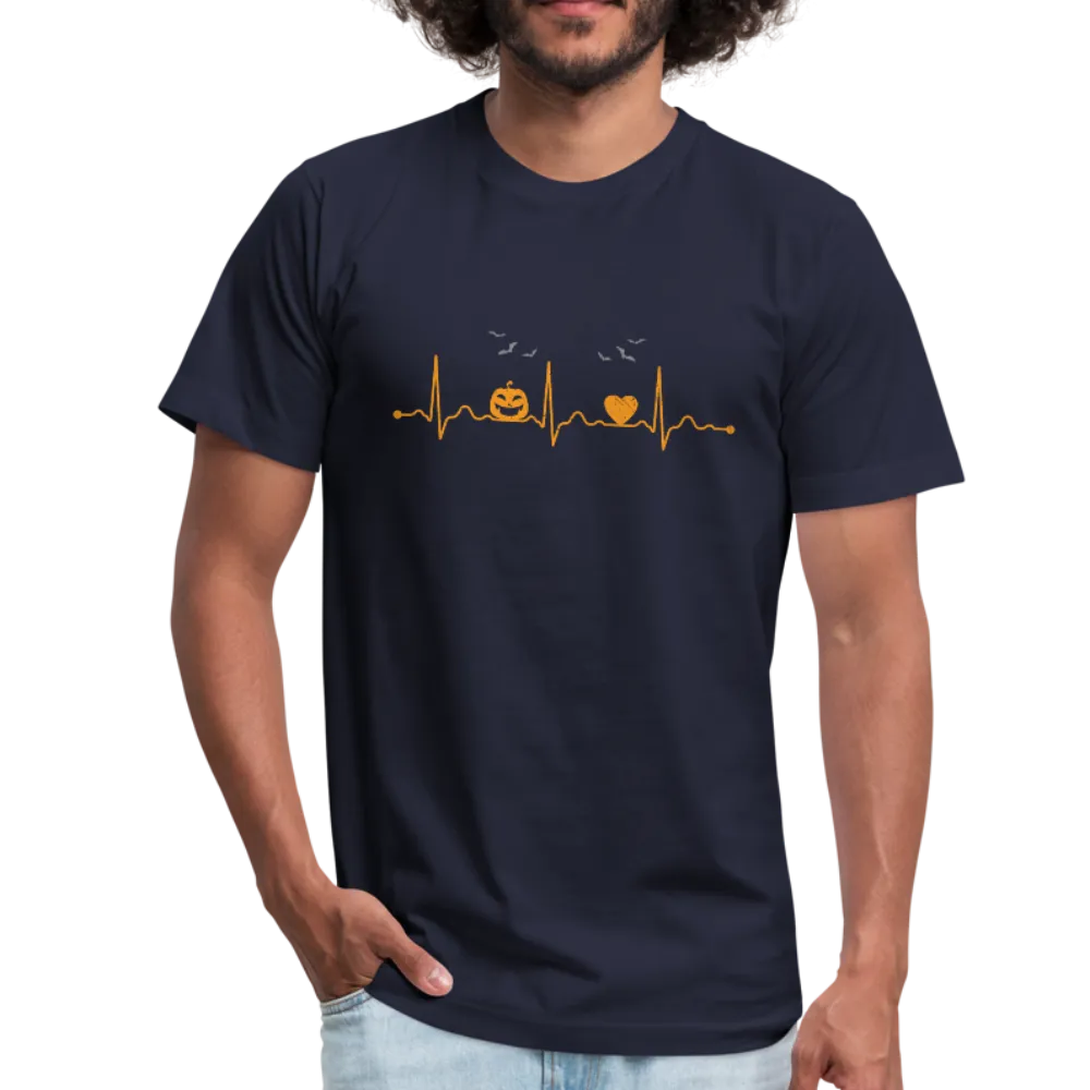 Halloween Heartbeat Men's Jersey T-Shirt