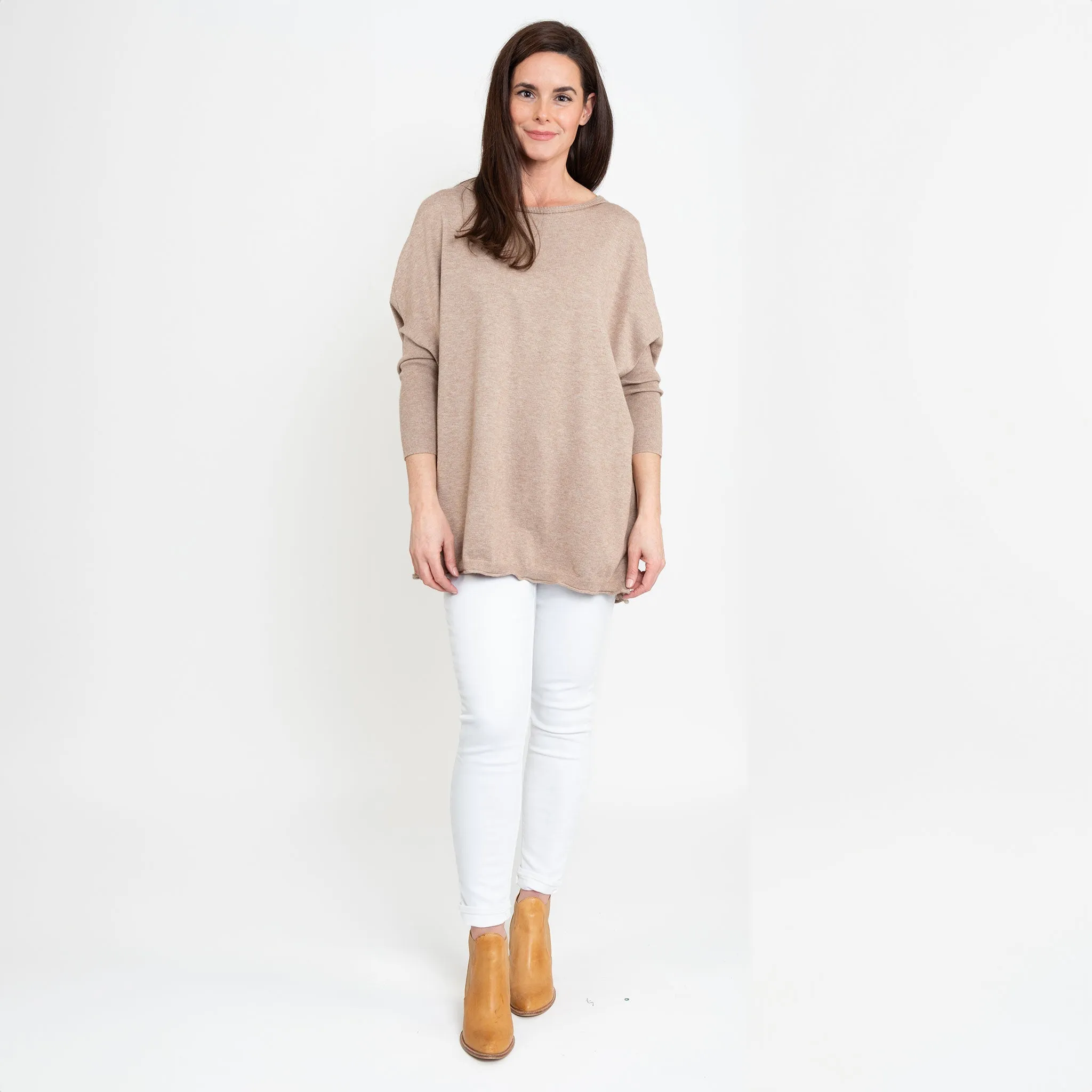 Halsey Relaxed Poncho Sweater