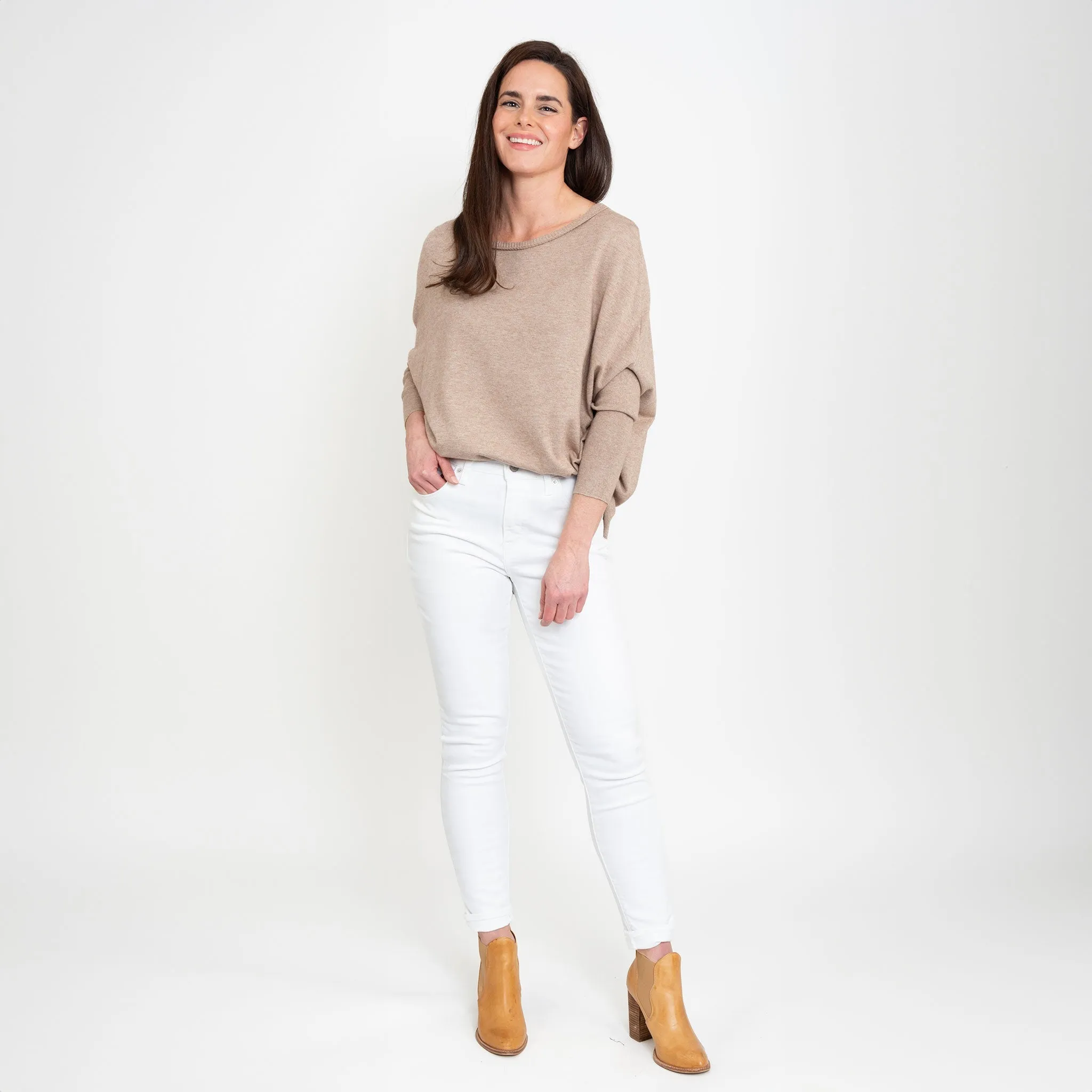 Halsey Relaxed Poncho Sweater