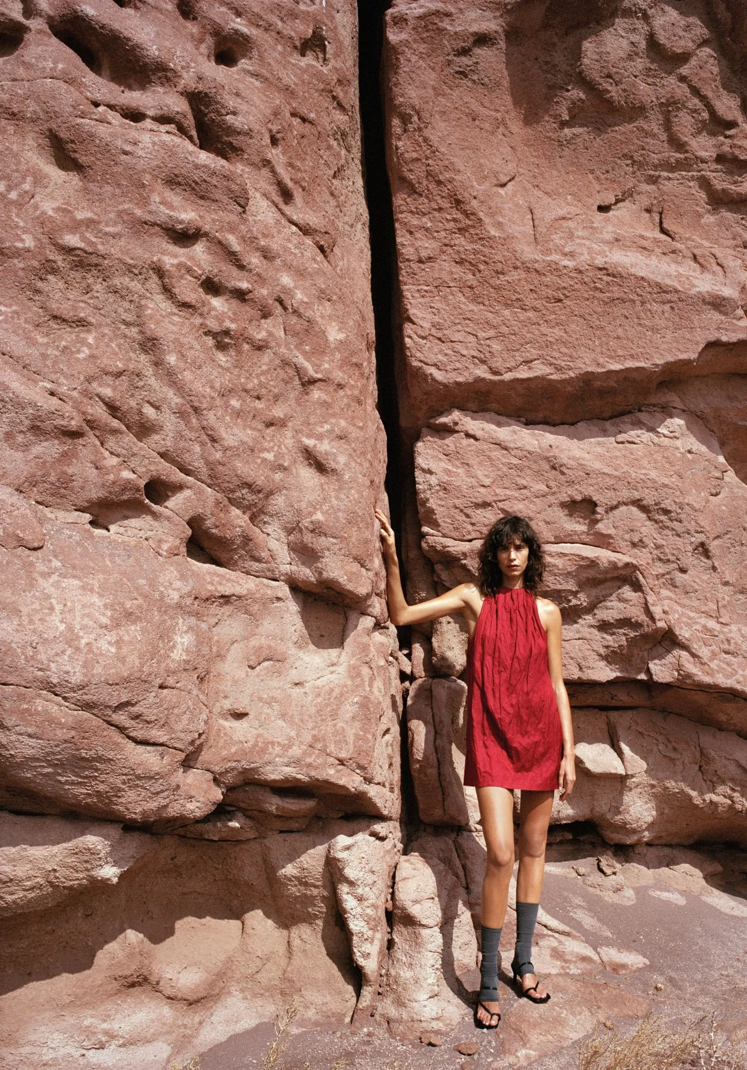 Halter dress with bow detail