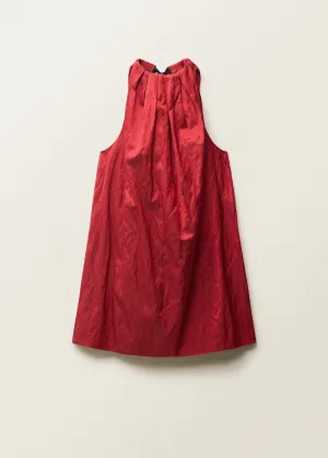Halter dress with bow detail