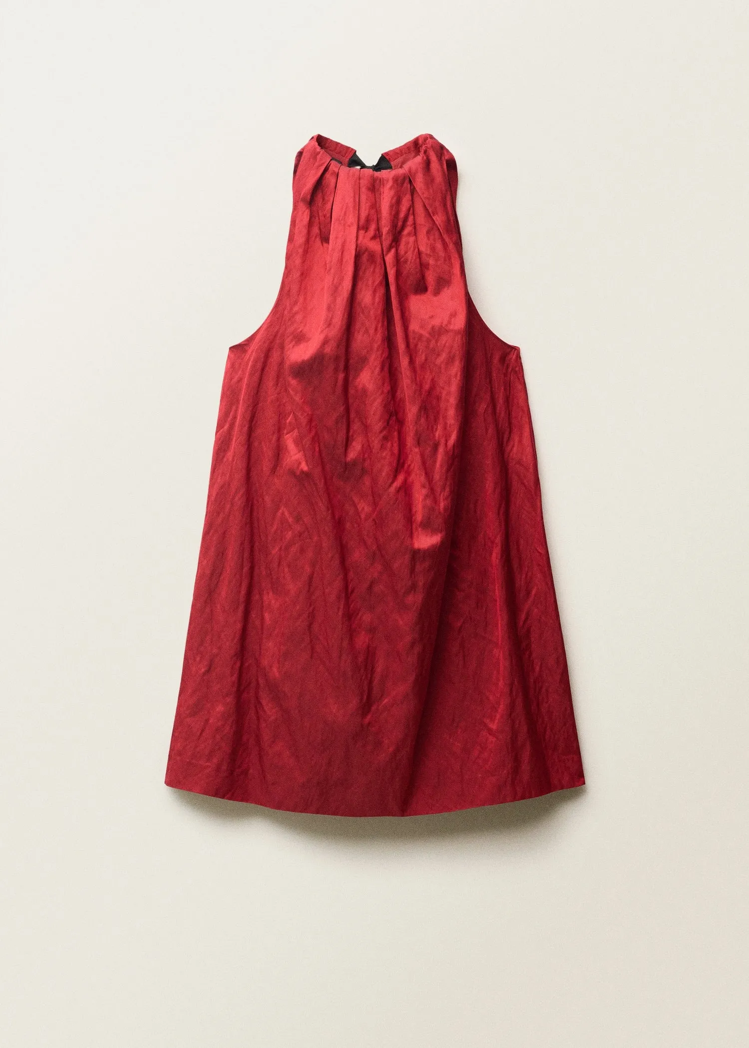 Halter dress with bow detail