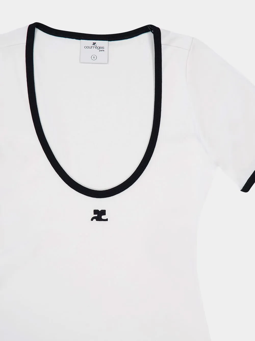 Heritage White and Black Holistic Contrast Mini Dress