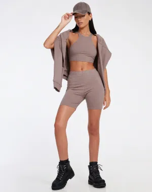 Hida Cycling Shorts in Lycra Antler