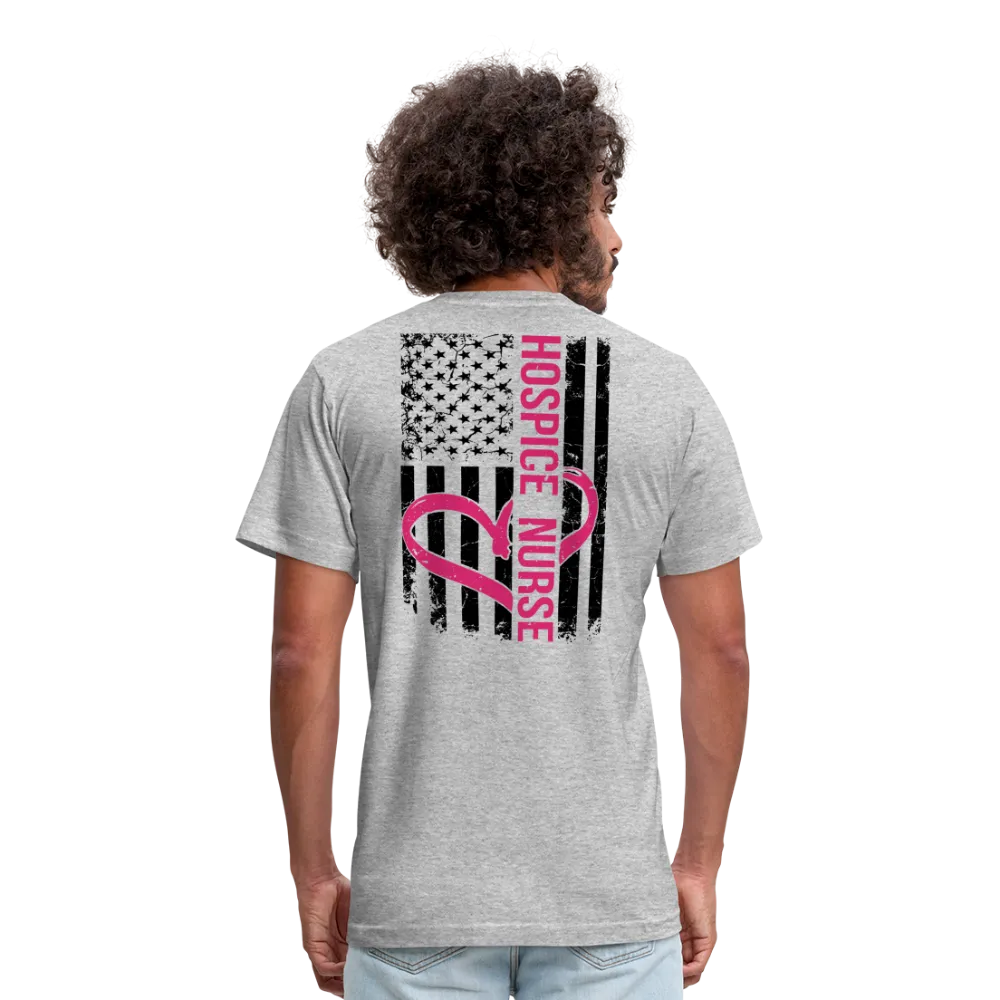 Hospice Nurse Flag Unisex Jersey T-Shirt by Bella   Canvas