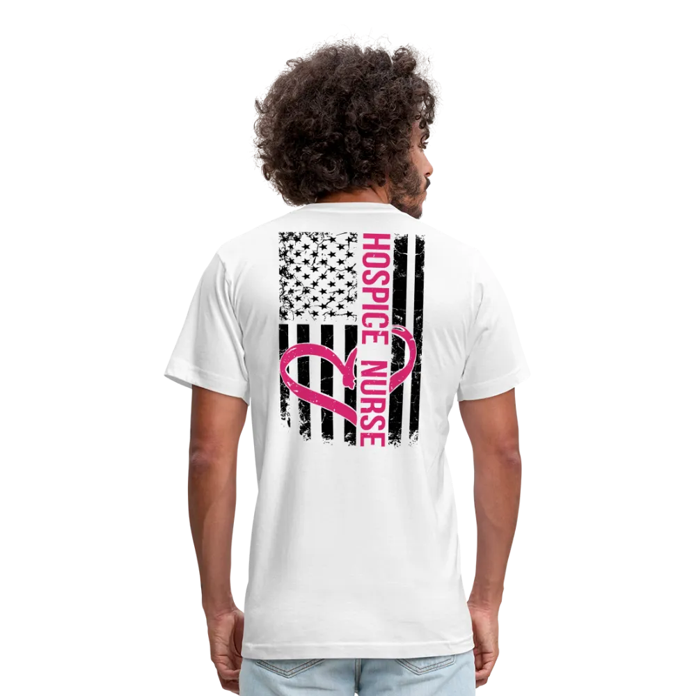 Hospice Nurse Flag Unisex Jersey T-Shirt by Bella   Canvas