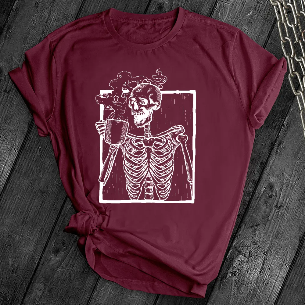 Hot Coffee Skeleton Tee