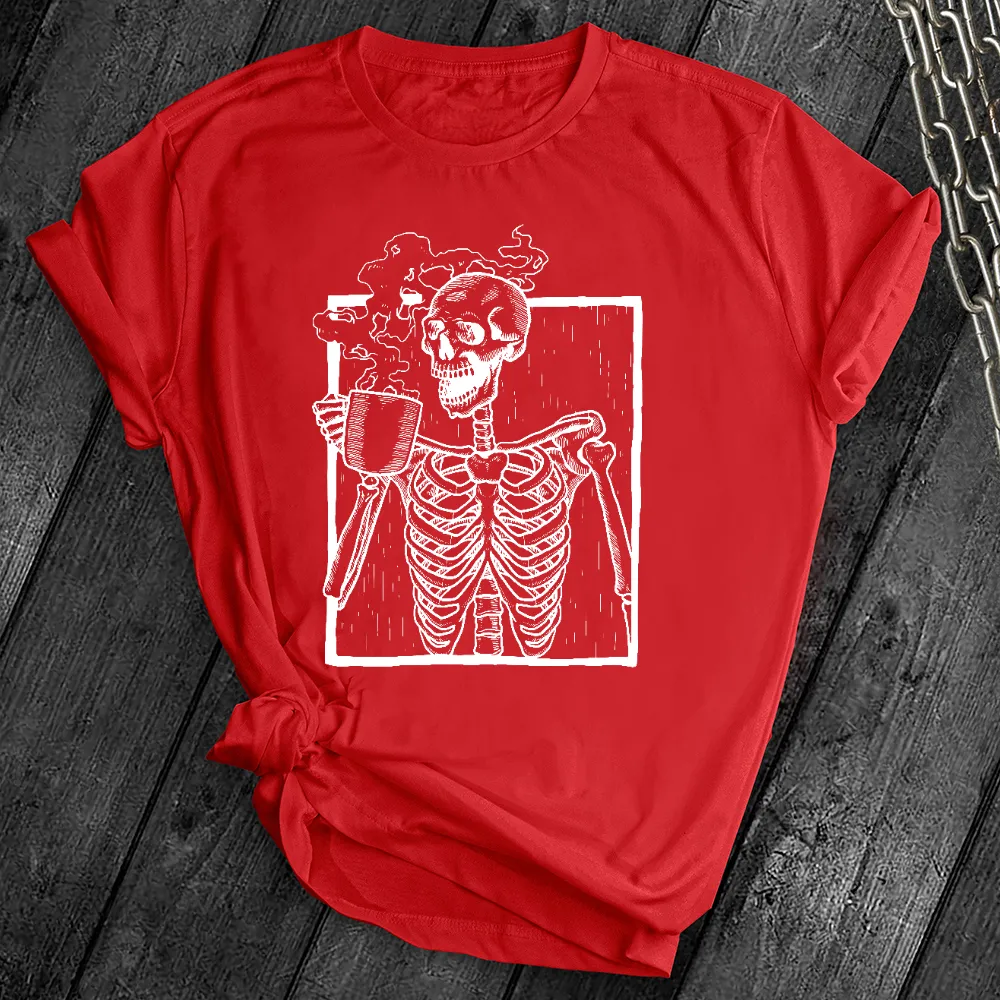 Hot Coffee Skeleton Tee