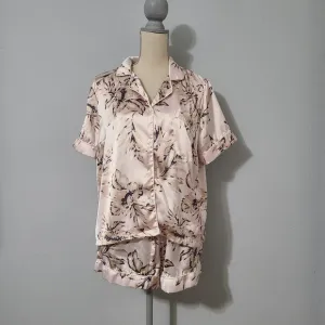 House‎ of Harlow 1960s Tropical Satin PJ Shorts Set Size Large