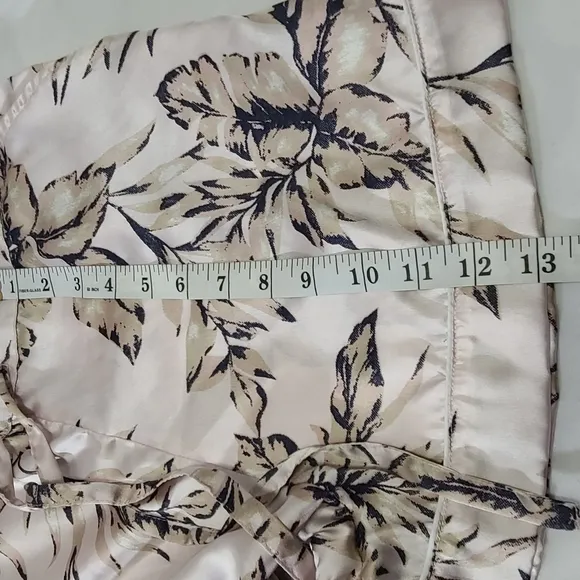 House‎ of Harlow 1960s Tropical Satin PJ Shorts Set Size Large