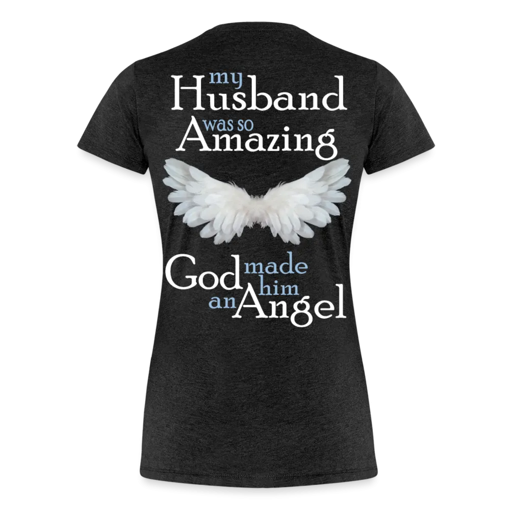 Husband Amazing Angel Women’s Premium T-Shirt (CK3578)