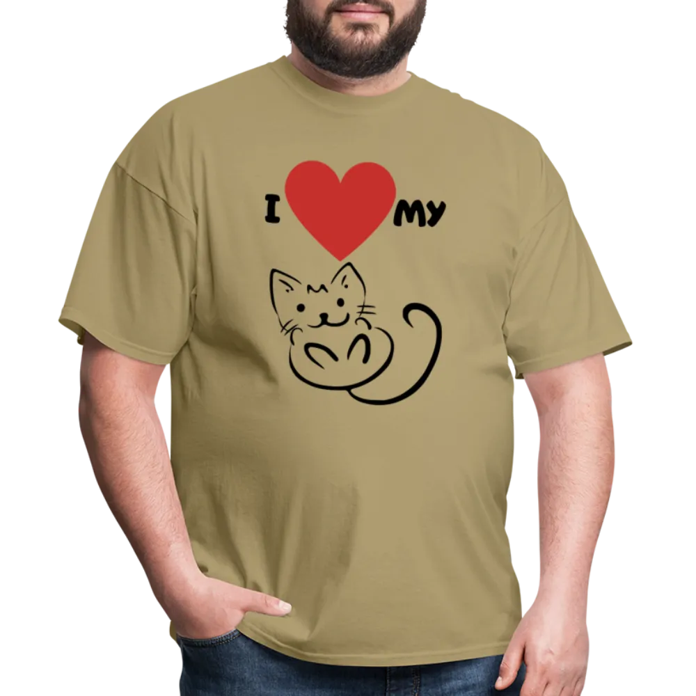 I HEART MY CAT Men's T-Shirt